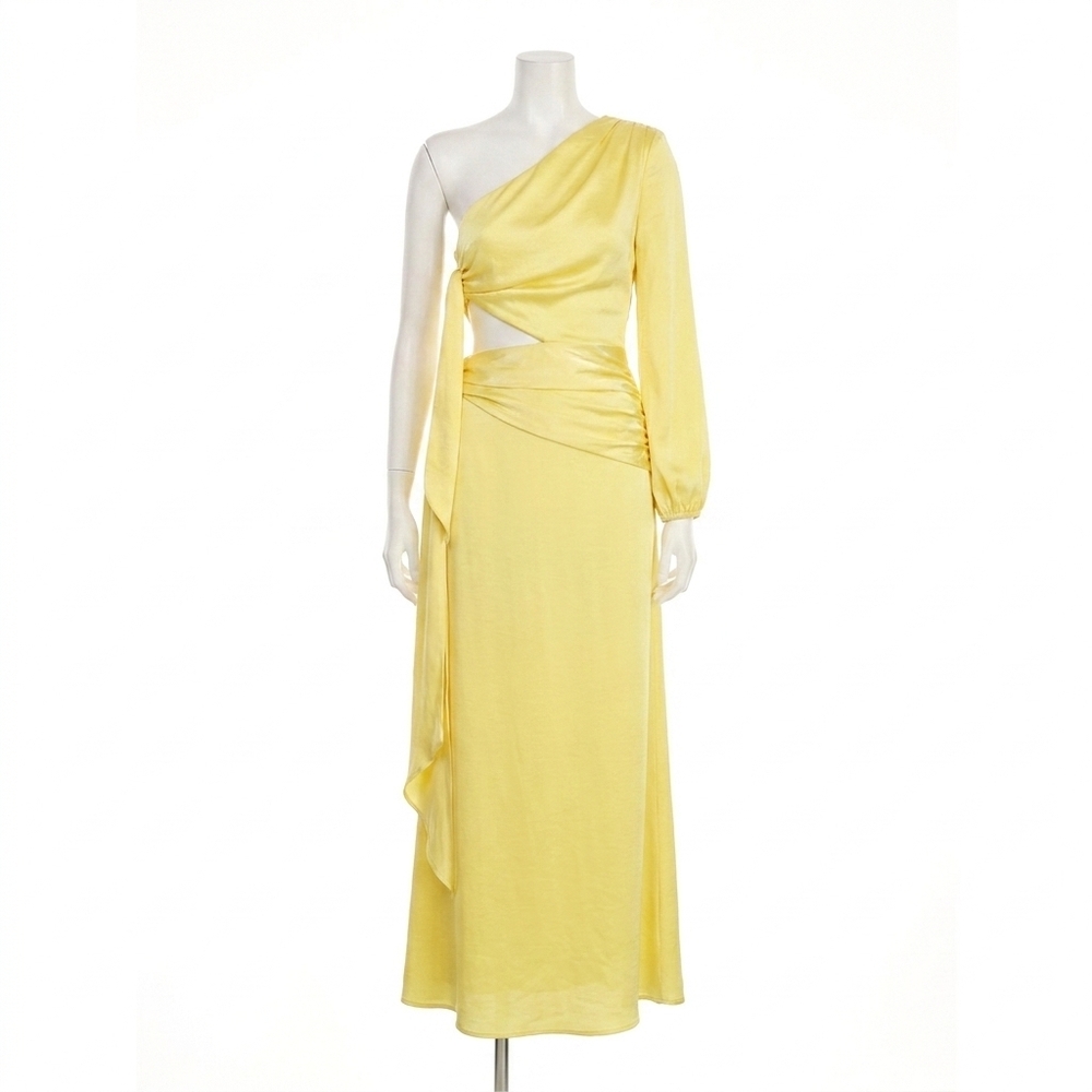 NEW ELLIATT memento maxi dress in lemon